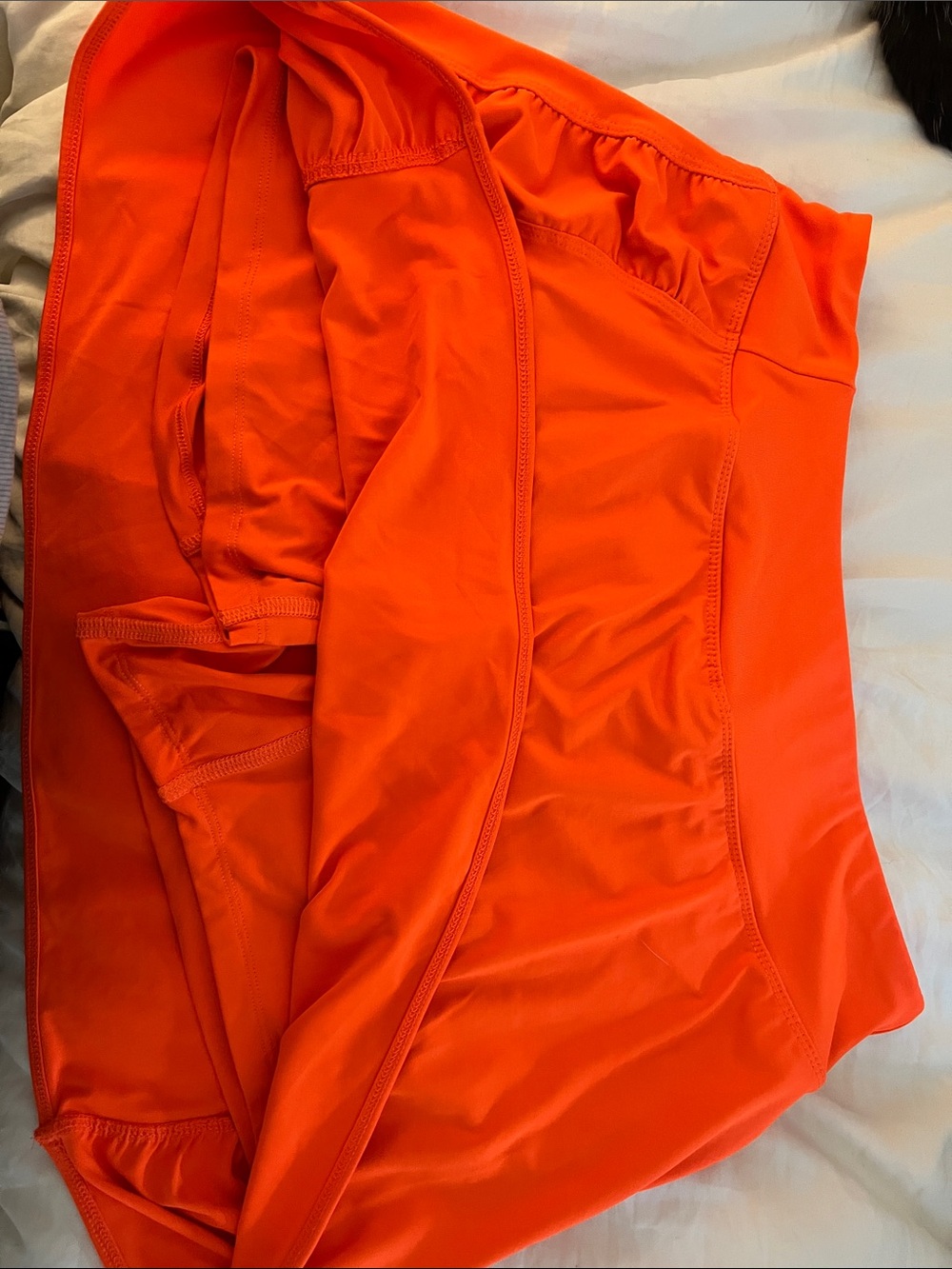 Layer 8 Bright Orange Athletic Mini Skirt